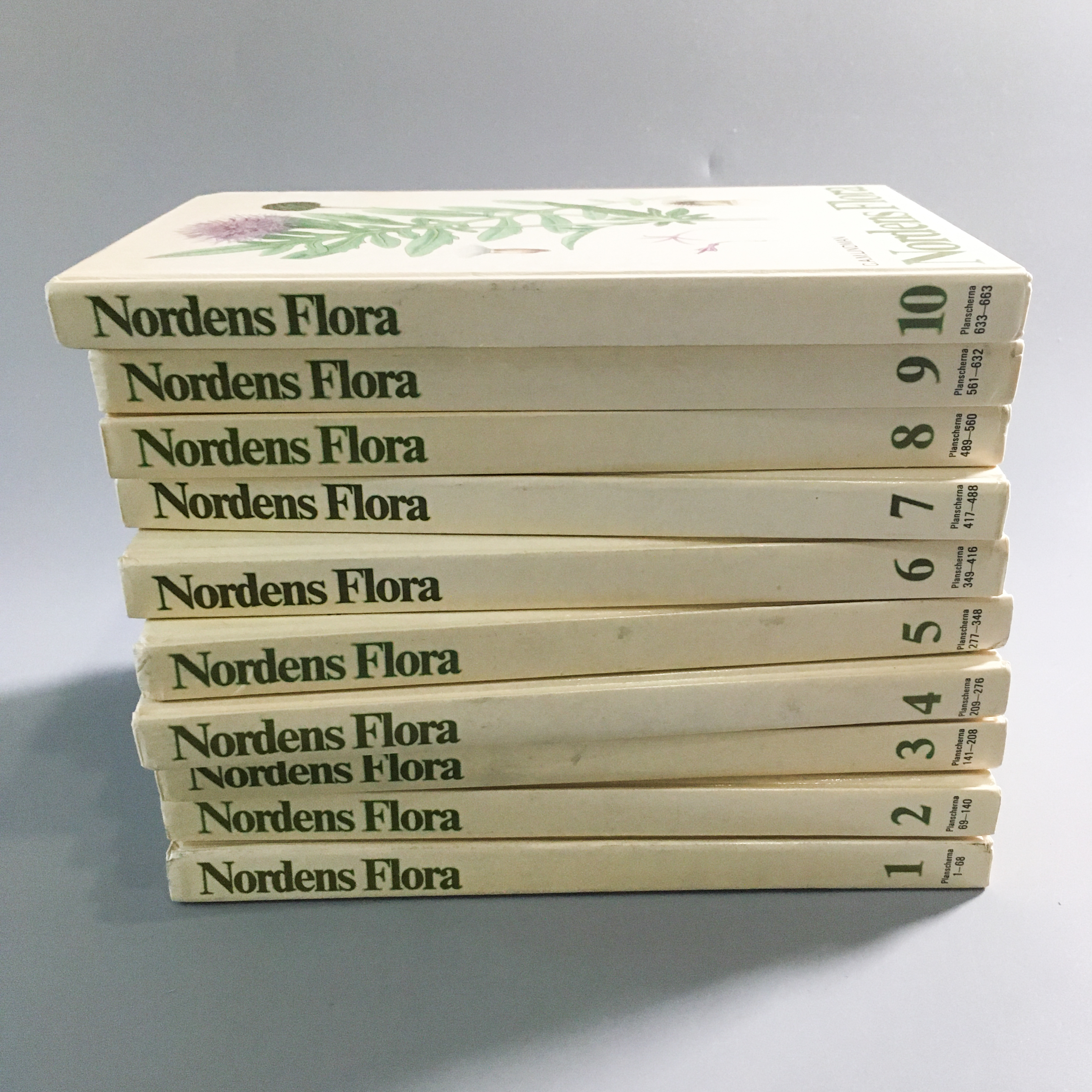 北欧植物図鑑 Nordens Flora コンプリート10巻 スウェーデン 1980年 ボタニカル べるりんのーと