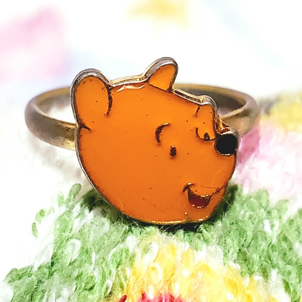 くまのプーさん お顔リング 1p レトロ雑貨家 タイムカプセルあけちゃっ亭