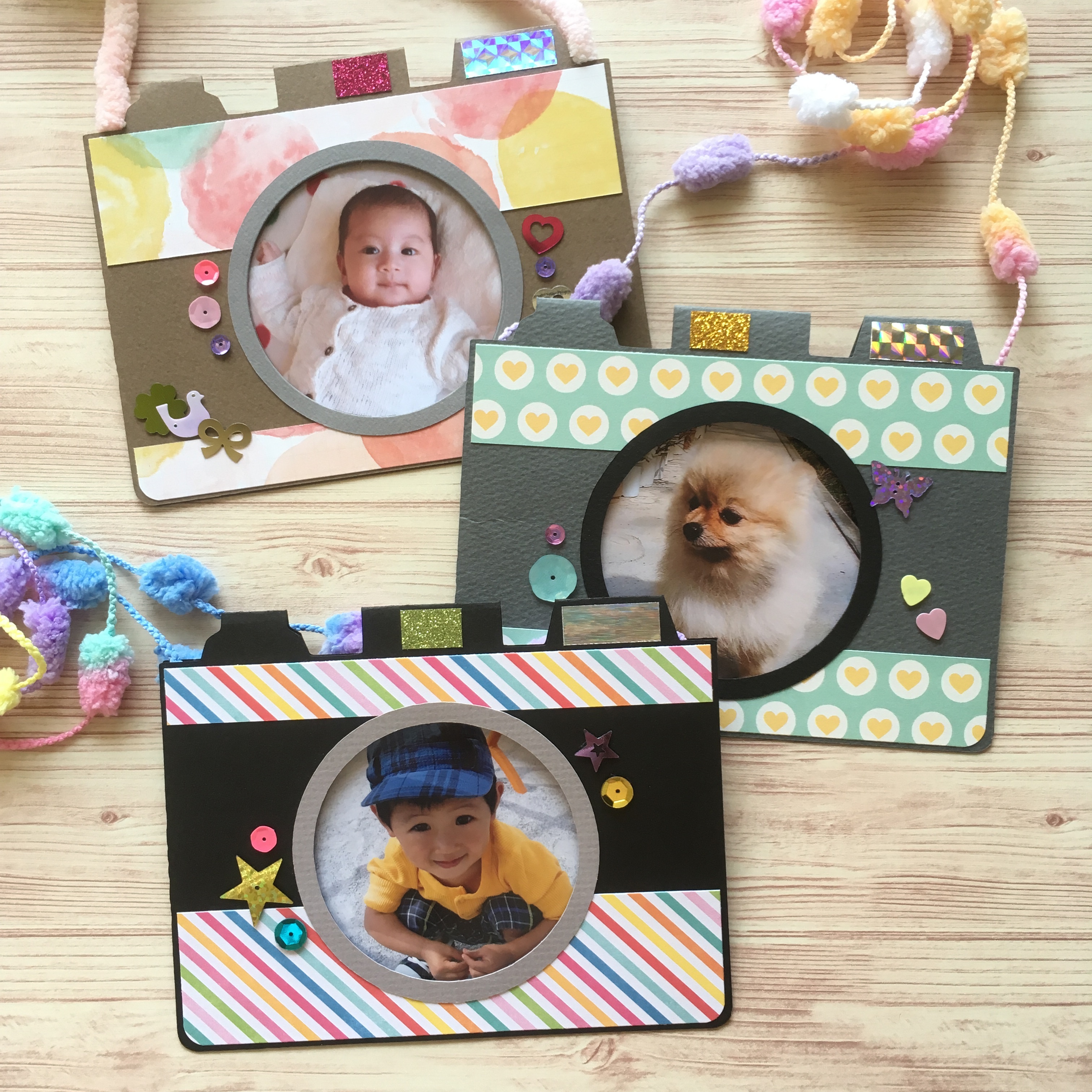 カメラ型フォトカード フルキット 3色 アソート有 10枚セット Irodori Crafts Shop