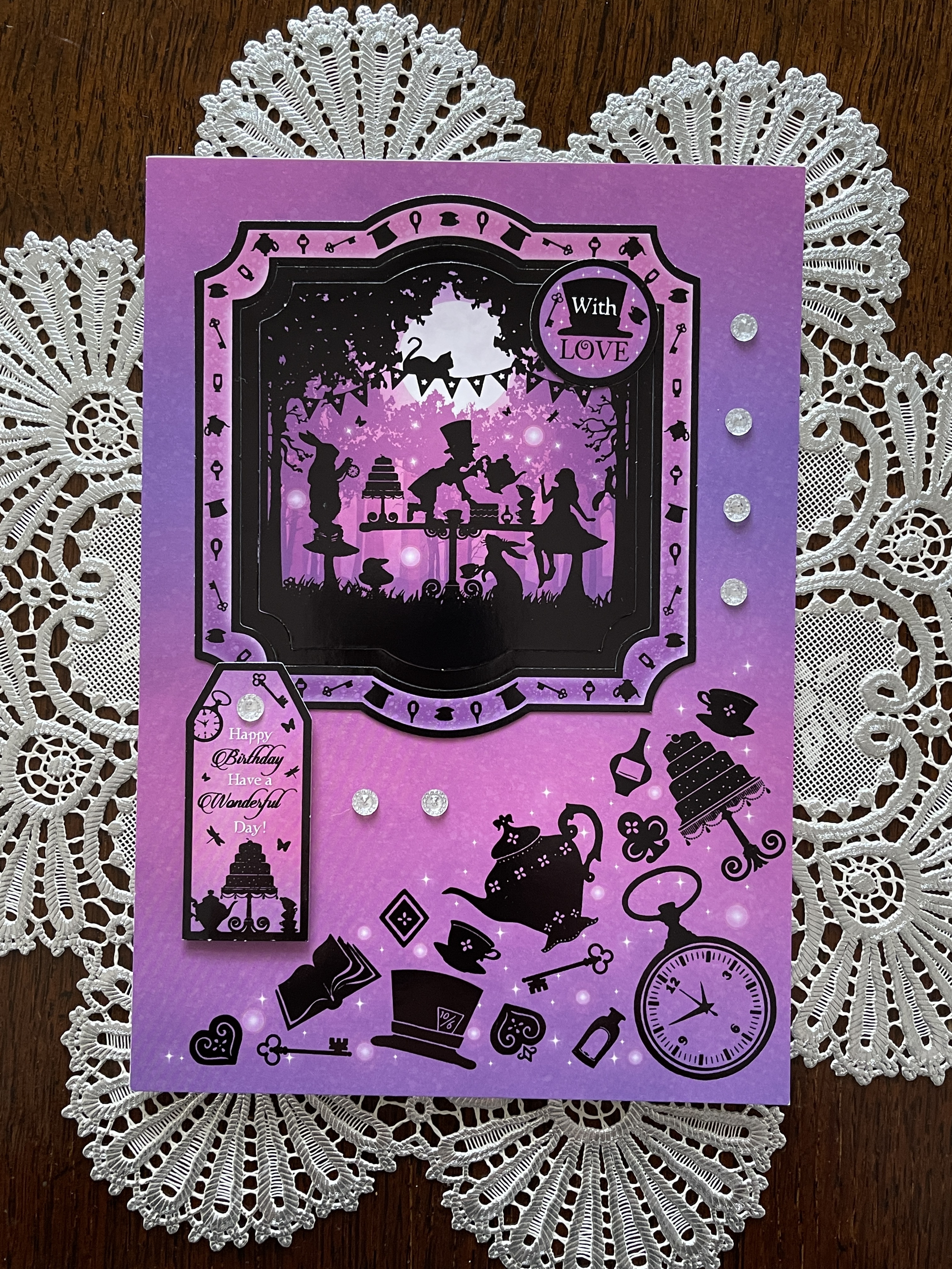 Mad Hatter Tea Party アリスのティーパーティー マジカルバースデーカード イギリス製 Merry Unbirthday