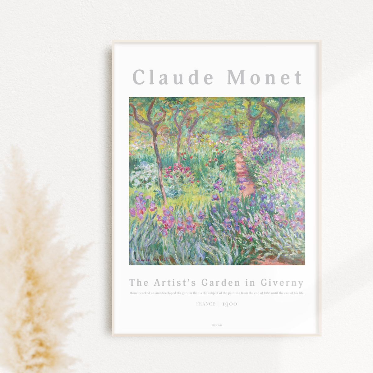 The Artist S Garden In Giverny Ap092 クロード モネ アートポスター 絵画 植物 花 庭 Broomin ブルームイン インテリアポスター専門店