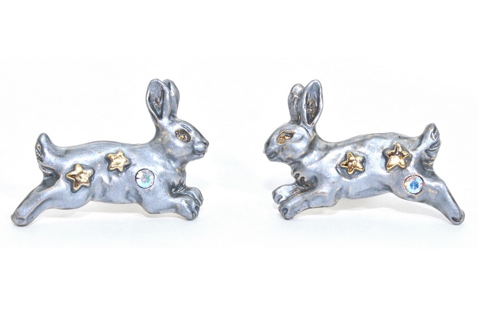 宇宙うさぎ ピアス うさぎセレクトショップ森音 東京神田のうさぎ雑貨