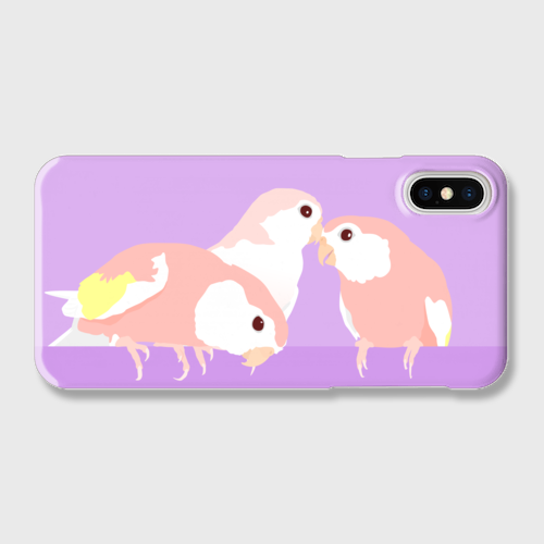 Iphoneケース アキクサインコ 各機種対応 ことりちゃん