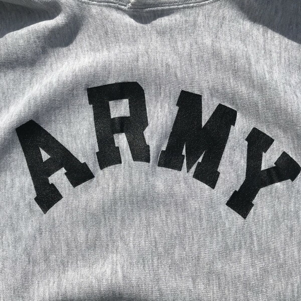 80's Champion チャンピオン リバースウィーブ ARMY スウェット アーチ ...