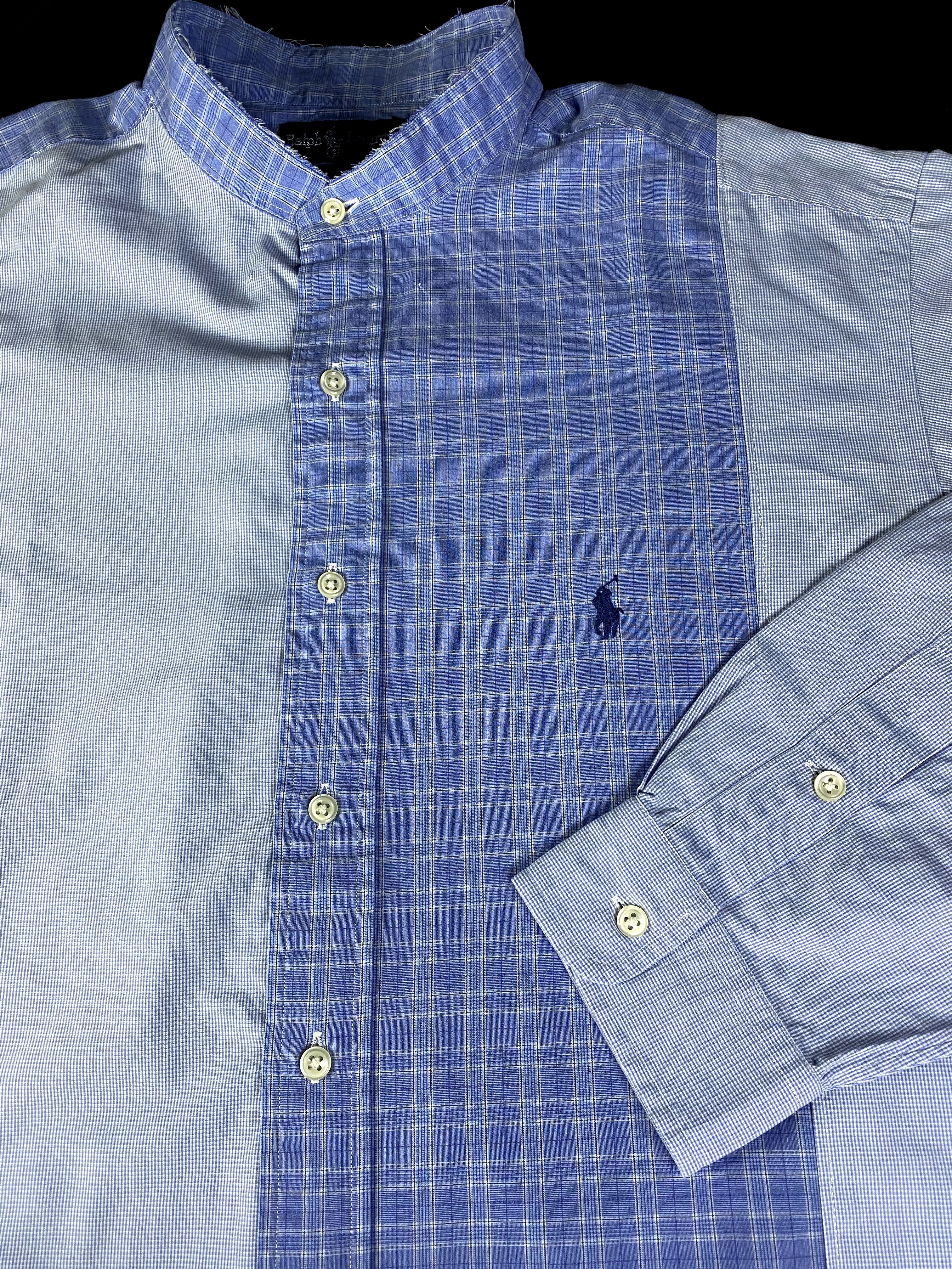 Ralph Lauren ラルフローレン リメイク ドレスシャツ シャツワンピース Blu 1 Struggle Design