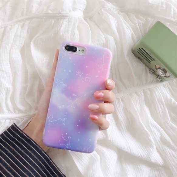 キュートなパステル星空 星座デザイン Spca0158ss スマホケース Iphoneケース Cororin かわいいスマホケース専門店