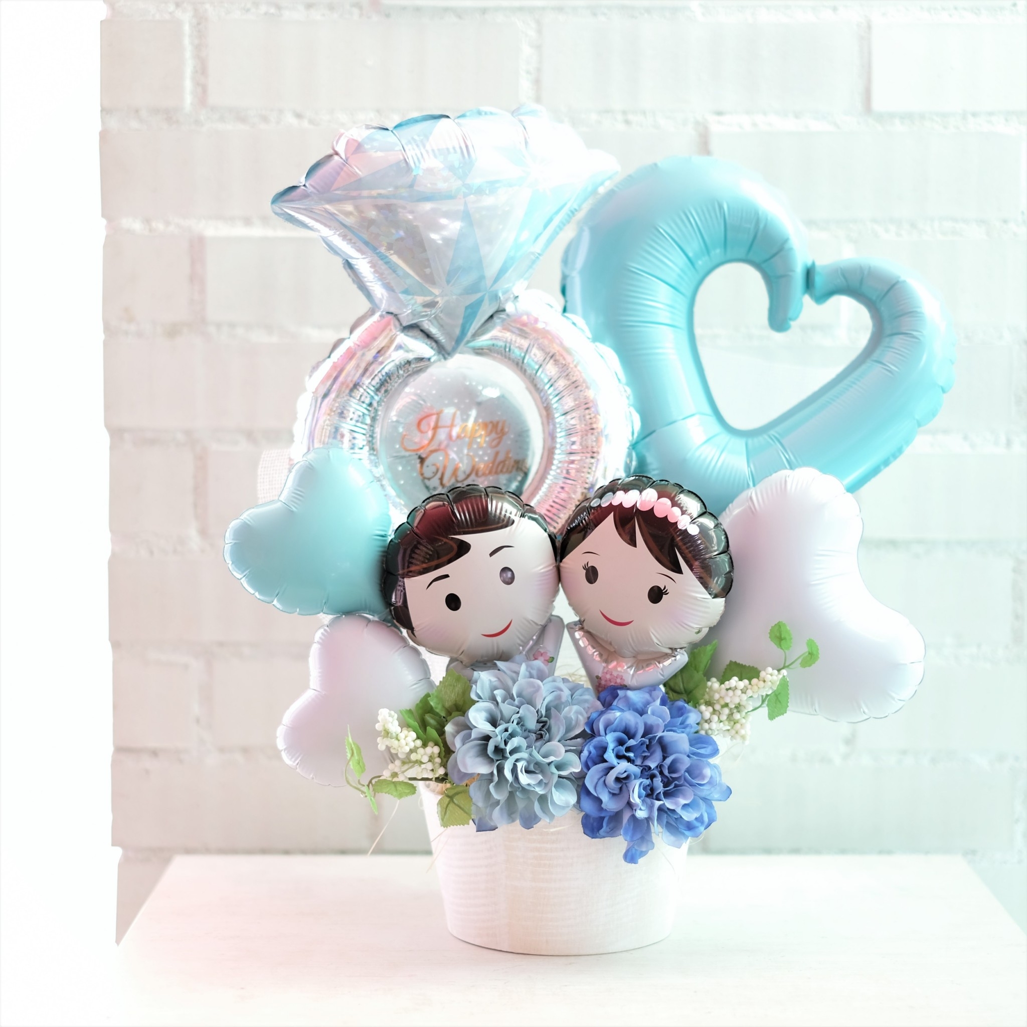 ハッピーウェディングブーケ 高槻のバルーンショップ Balloon Gift Daisy