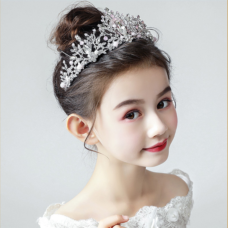 カチューシャ 子ども用王冠 ヘアーアクセサリー 髪飾り ヘッドドレス キッズ 結婚式 ウェディング フォーマル 和装 入学式 入園式 披露宴 結婚式 子ども 発表会 卒園式 Elegant