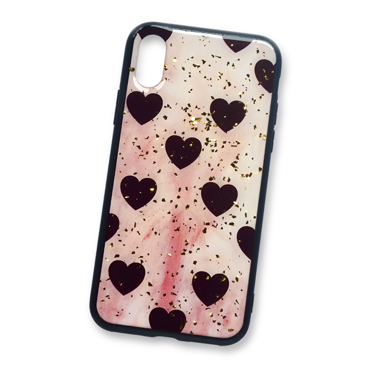 Iphone Xr Xs X ケース ブラックハート Pcaso ピカーソ