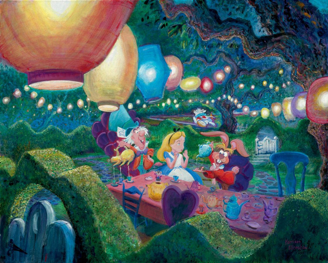 ディズニー絵画 不思議の国のアリス マッドハッターのお茶会 キャンバスジークレ額縁5種展開 作品証明書 展示用フック付 限定195部 ディズニー絵画 ポスター ディズニー絵画 不思議の国のアリス マッドハッターのお茶会 キャンバスジークレ額縁5種展開 作品証明書 展示用フック付 限定195部 ディズニー絵画 ポスター