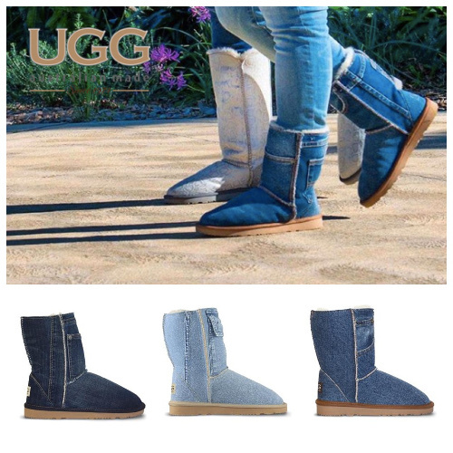 Ugg 1974 ムートンブーツ クラシック デニム ミドル Ugg Australian Made Since 1974