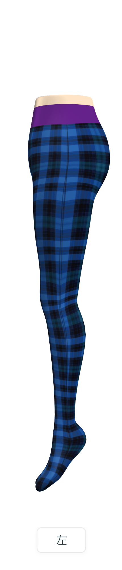 Blue Tartan Tights 80 Denier By Sharishari On The Stage Kwaz Label