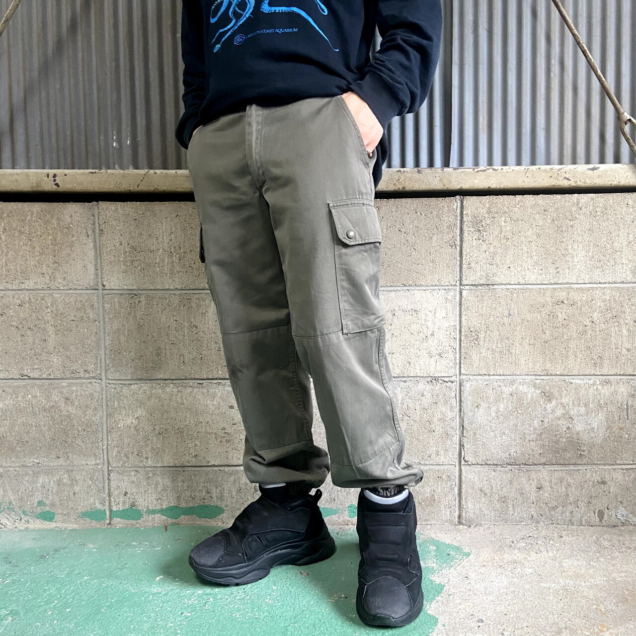 最新人気 メンズ Workware ボトムス ミリタリーグリーン パンツ mux