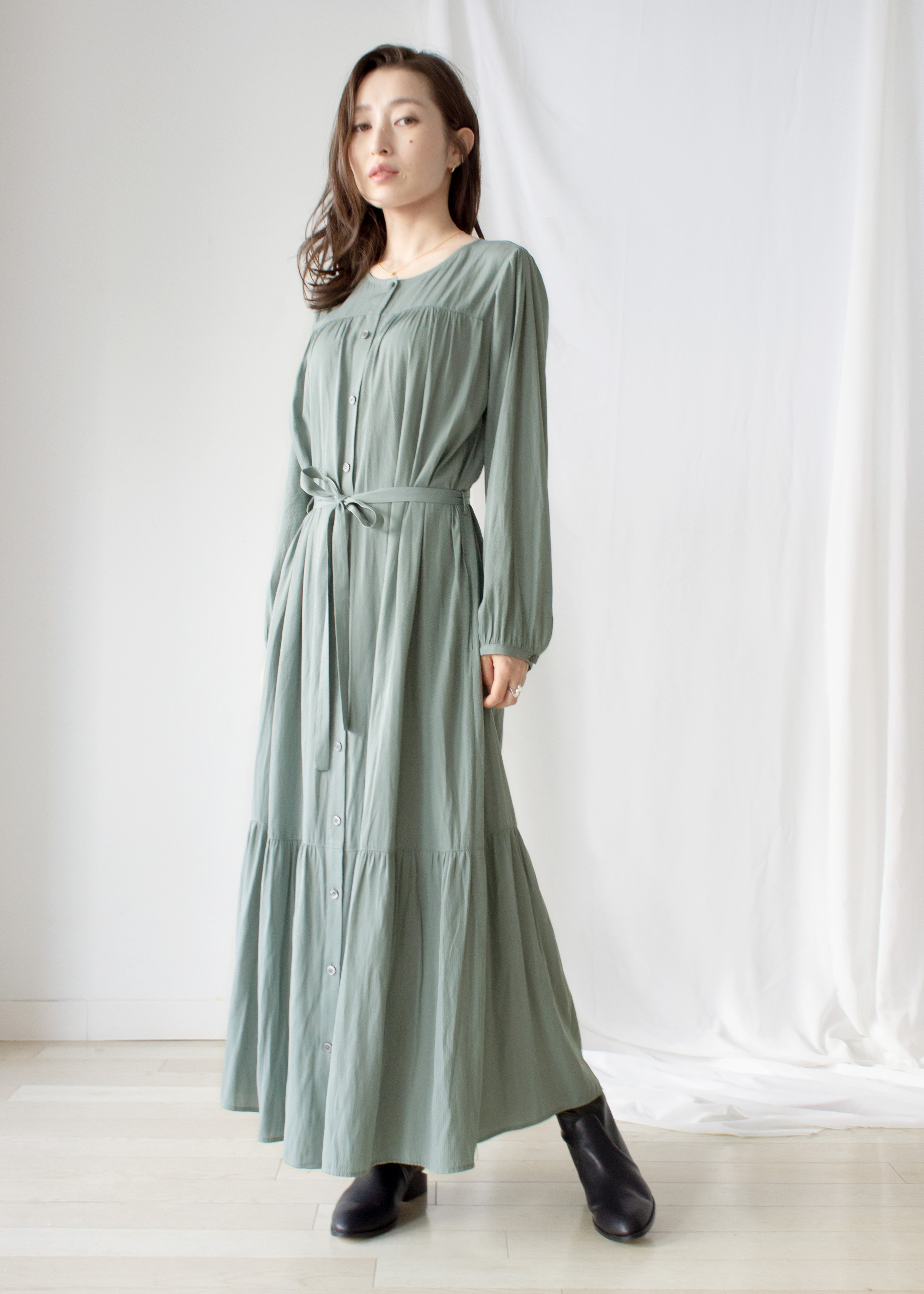 メモリアルドビー ワンピース モスグリーン No 39 Plein De Vie