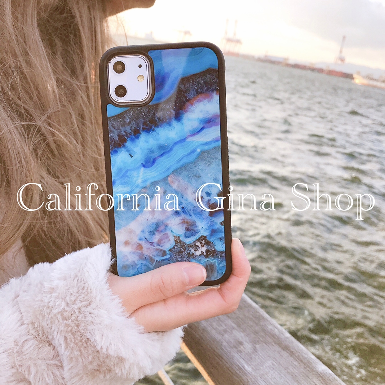 即納 波柄 Iphoneケース 西海岸 Gina Califolnia Shop