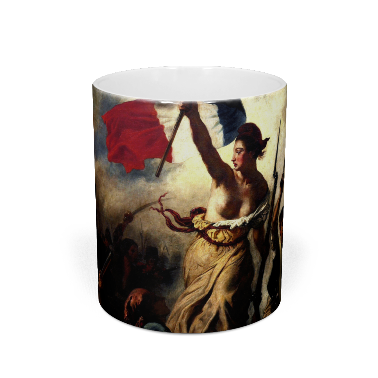 民衆を導く自由の女神 ドラクロワ 厳選名作絵画マグカップコレクション 世界の美術作品名画グッズ 安心の送料込 税込 ミュージアムショップ通販オンライン 厳選美術館 公式 美術館グッズ おすすめ絵画グッズ ｔシャツ スマホケース 東京