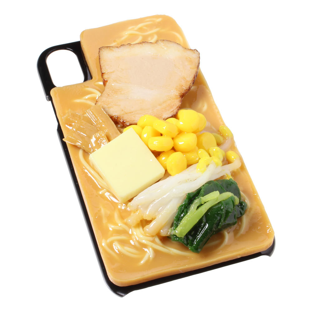 8000 食品サンプル屋さんのスマホケース Iphone Xs Xs Max Xr 味噌ラーメン メール便不可 アトリエクック