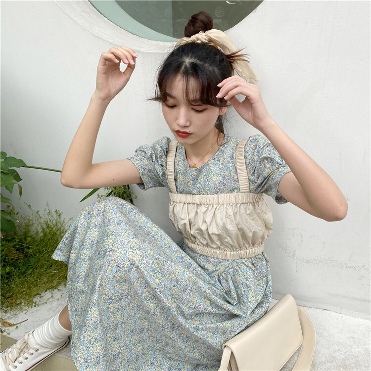 パフ袖ロングワンピース ショート丈キャミソール レディースファッション通販 Foxx Co フォックス