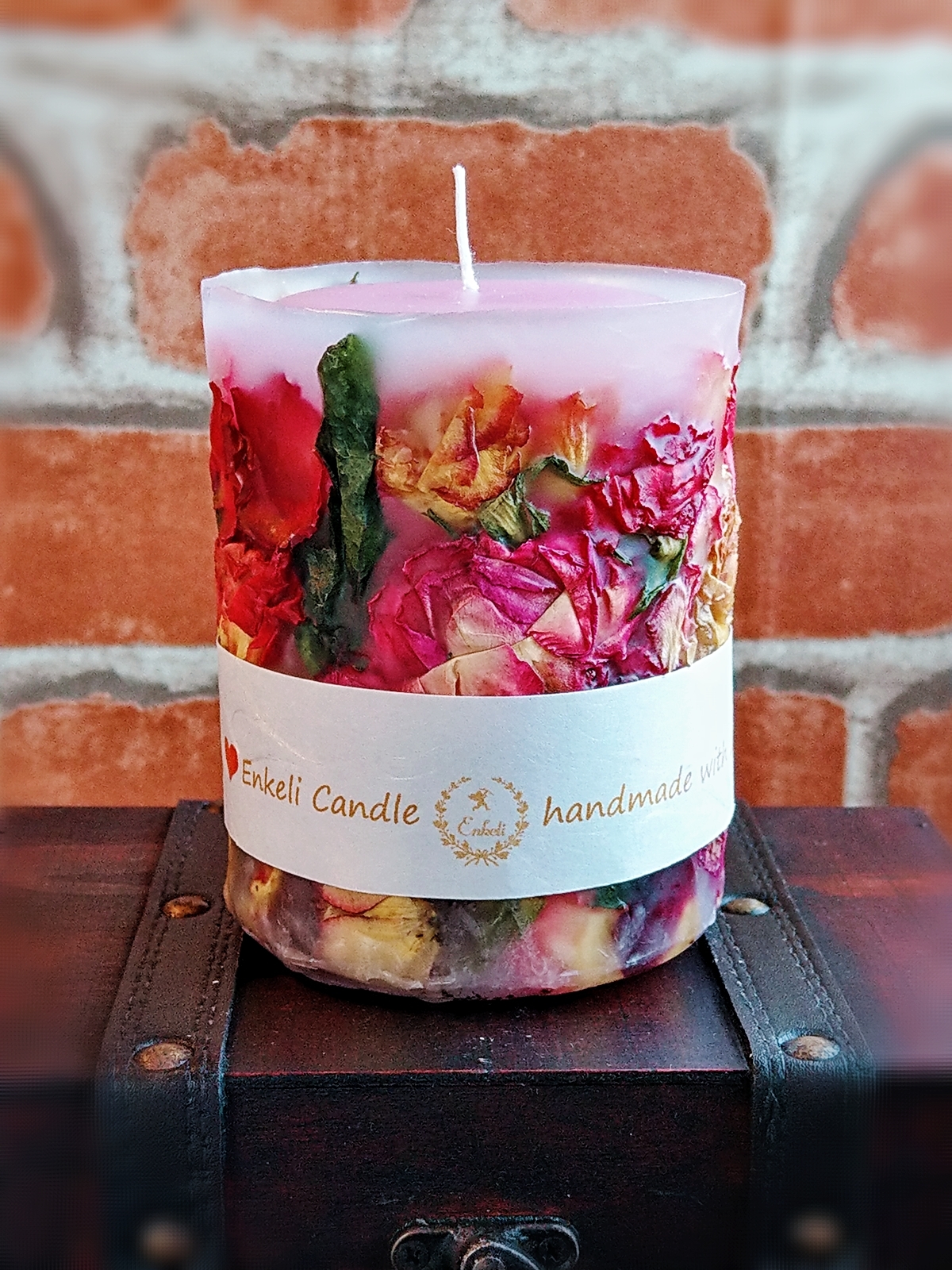 受注販売 Ma Douce マ ドゥス Rose3dボタニカルキャンドル Enkeli Candle