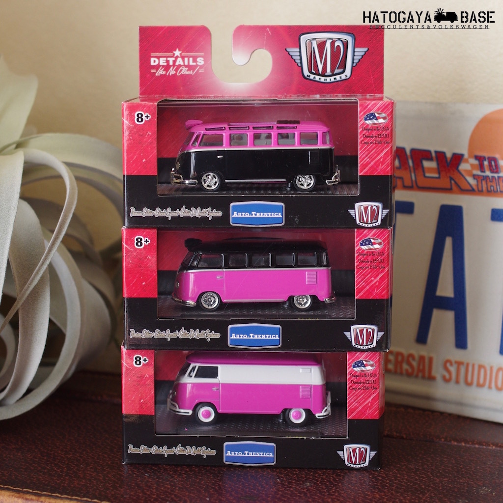 フォルクスワーゲンミニカー ビートル ワーゲンバス 1600セット限定ピンク6台セット M2mpk6s1 Hatogaya Base For Succulents And Volkswagen Lovers