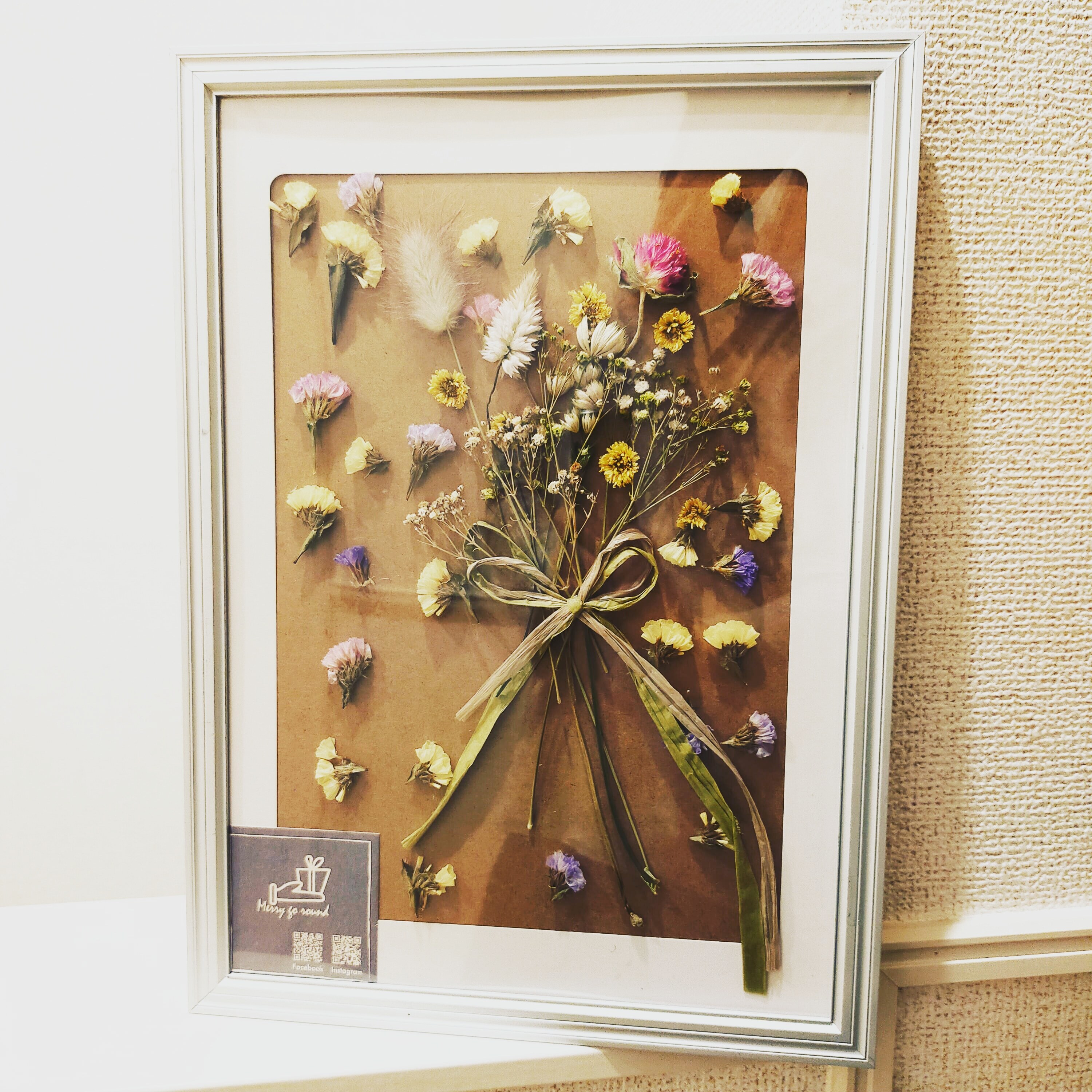 ドライフラワーアートフレームs Dry Flower Art Frame S Merry Go Round