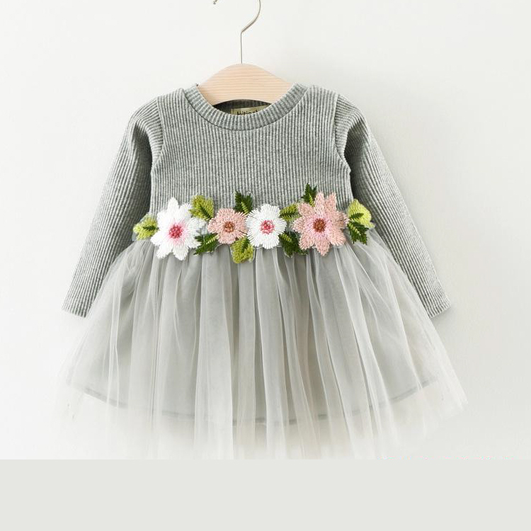 73 110 ワンピース お花 ドレス 子供服 韓国風 女の子 ベビー 全3色 Q Toworld キュートワールド 子供服 メール便は何点でも送料の合計は280円