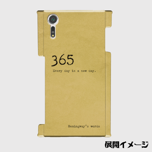 名言 格言 タイプライター文字 ヘミングウェイ Everyday 古い手紙調 Androidスマホケース ハードケース Dezagoods Retro