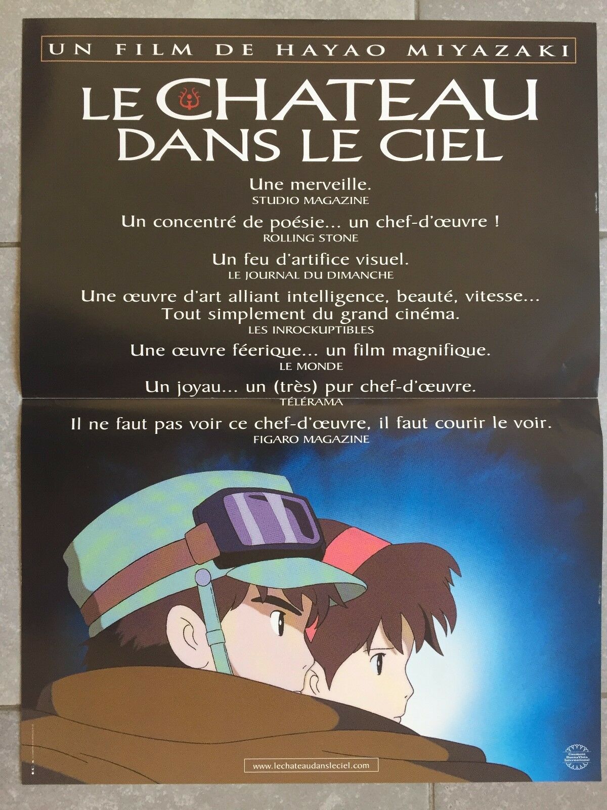 宮崎駿監督 アニメ映画 天空の城ラピュタ 希少な海外版ポスター 特殊ポスターショップ Sooner Or Later