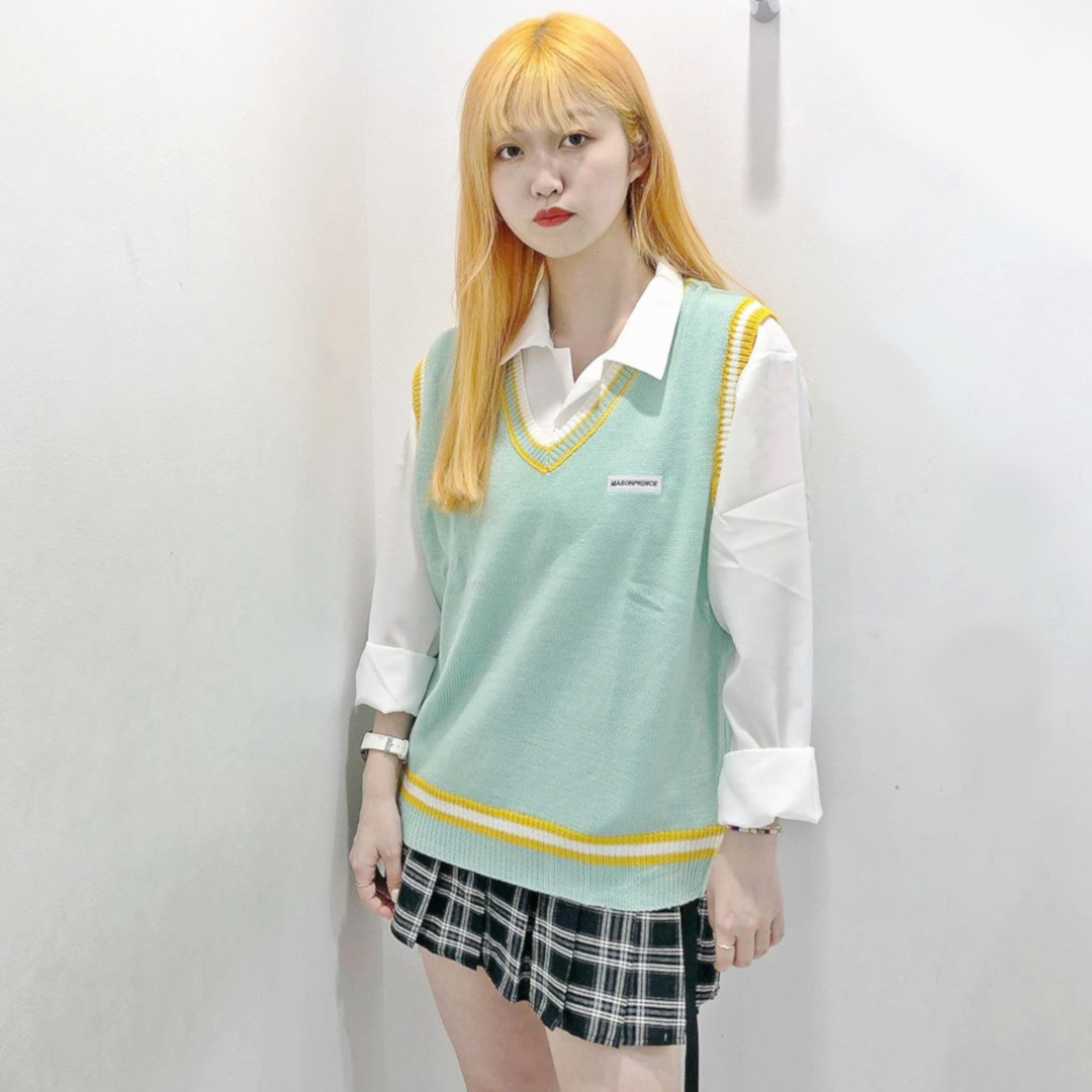 9 2 完売purple再入荷 Masonニットベスト Volcan Aphrodite