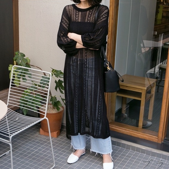 Op610 鍵編みニットワンピース Riaria リアリア