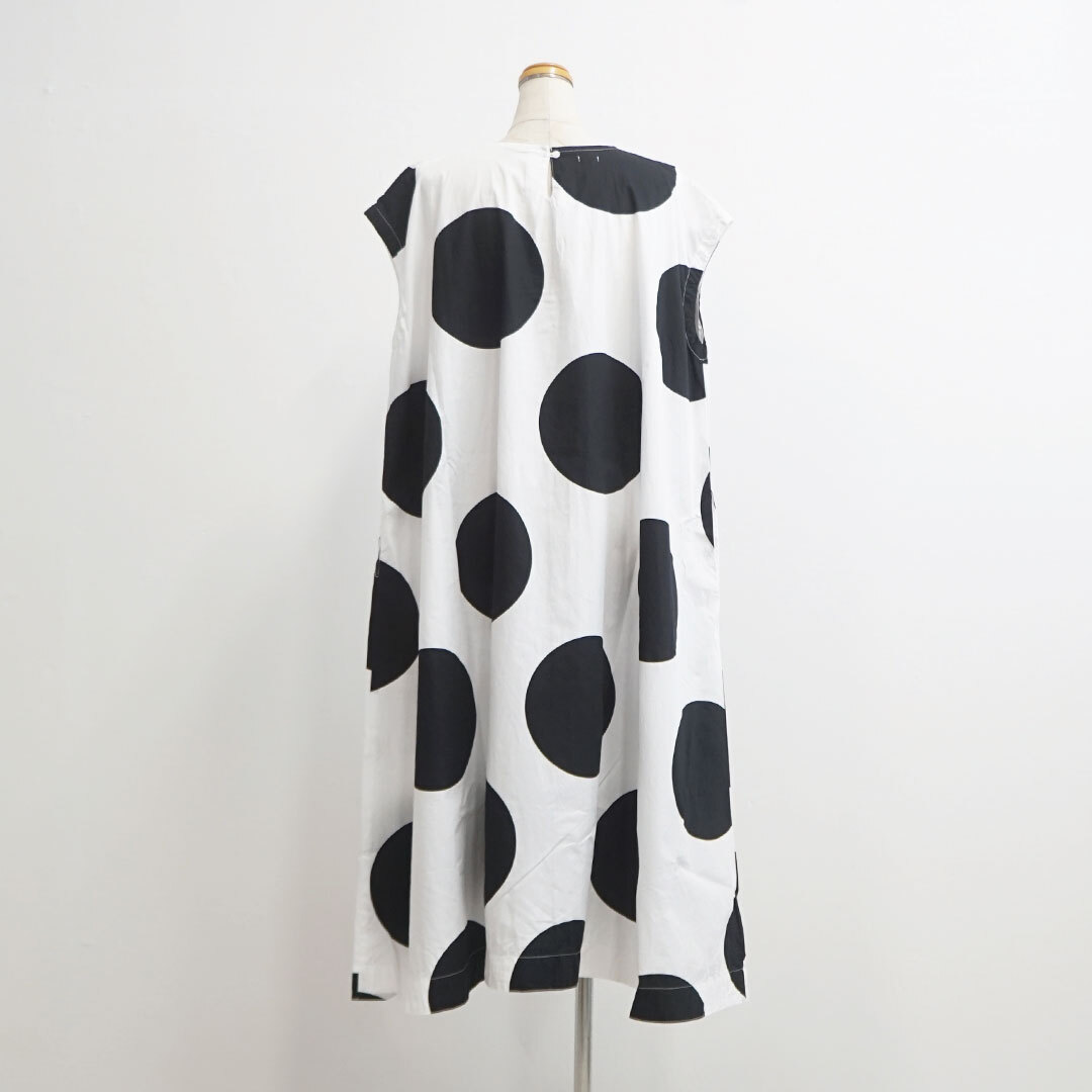 Ichi イチ 大水玉プリントノースリーブワンピース 返品交換不可 品番 Es Life エスライフ