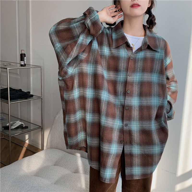 オーバーサイズチェックシャツ Rd7962 Beep 韓国メンズファッション通販サイト