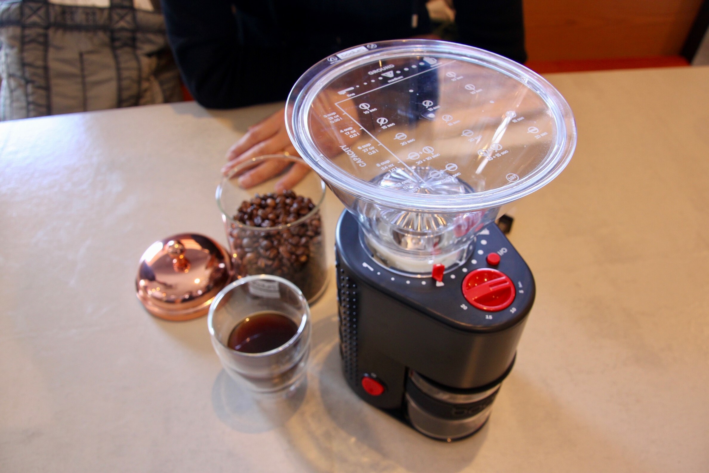 Bistoro Bodum コーヒーグラインダー 黒 正規品 Uresiino Coffee