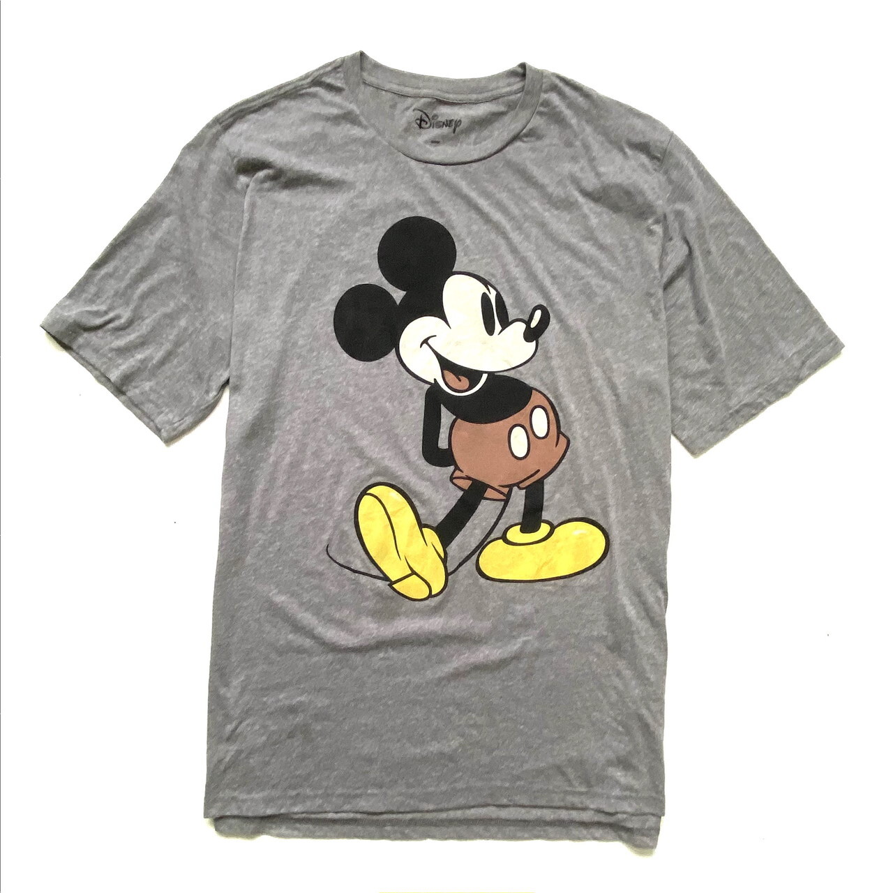 ビッグサイズ ディズニー ミッキーマウス キャラクタープリントtシャツ メンズ3xl レディース 古着 Diseny Mickey Mouse グレー 灰色 大きいサイズ Tシャツ Sa Cave 古着屋 公式 古着通販サイト Powered By Base