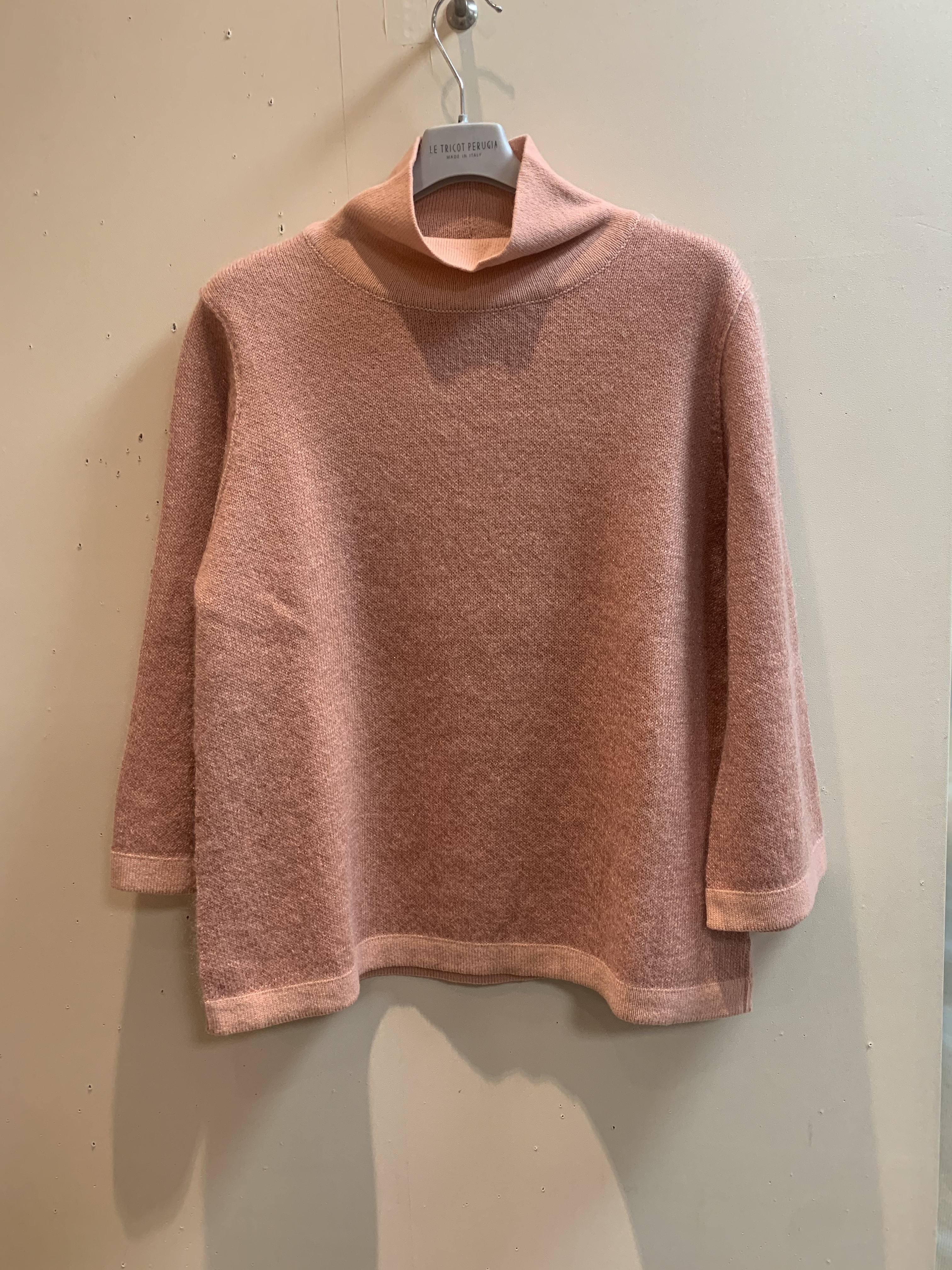 Le Tricot Perugia ラメ入りハイネックセーター 040 4 心斎橋フクハラ
