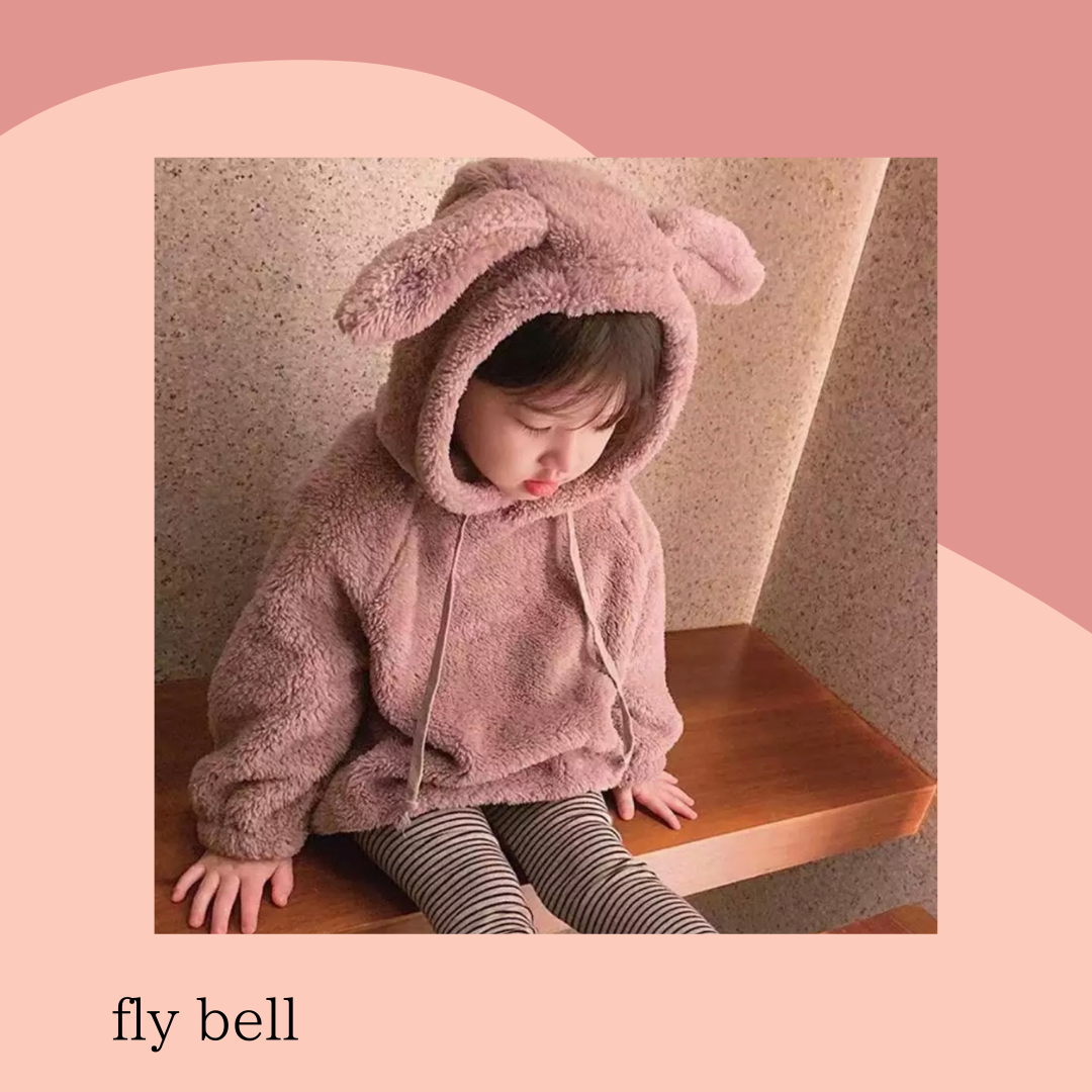 ふわもこうさぎフーディー キッズファッション フーディー 女の子 うさぎ もこもこ 海外子供服 韓国 インポート プチプラ 女の子 海外子供服 Fly Bell Import Select Shop