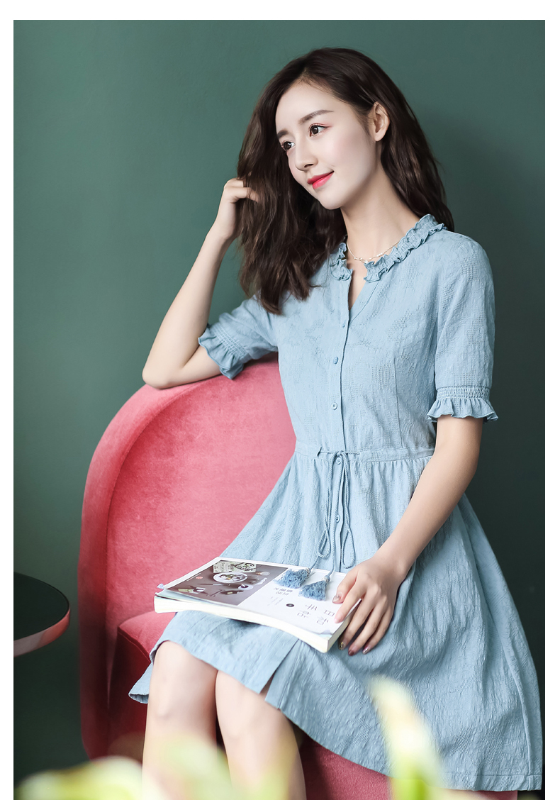 清楚 なカラフル夏ワンピ ひざ丈 ワンピース 可愛い 涼しげ 麻 お出かけ Aライン 韓国レディース キッズファッション Londonbridge ロンドンブリッジ