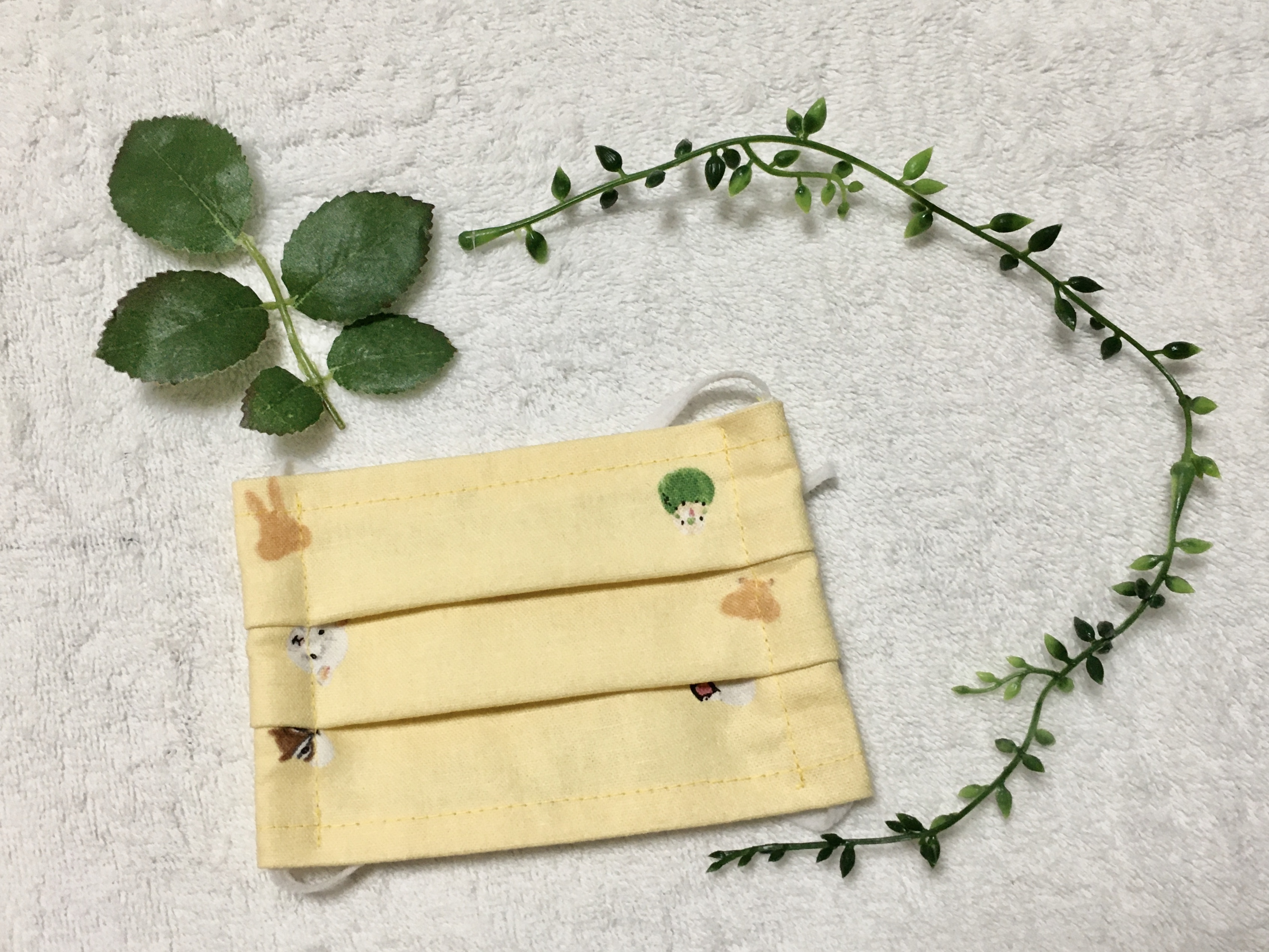 手作りマスク 子供用 小学中 高学年用 可愛い動物柄 Tomomi工房