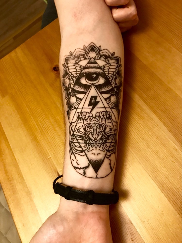 タトゥーシール フリーメイソン 神の目 プロビデンスの目 オマケ付 防水 都市伝説 イベント ちゅらネット にふぇーでーびる