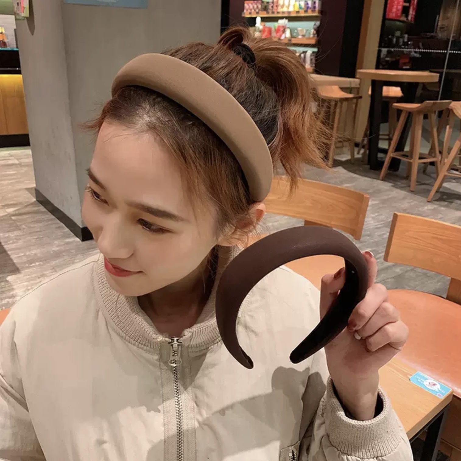 送料無料 大人っぽ かわいい 4カラー カチューシャ 幅広 マット ヘアアレンジ ヘアアクセサリー カジュアル ナチュラル 大人女子 Lamitte Deco トレンド 韓国ファッション ショップ