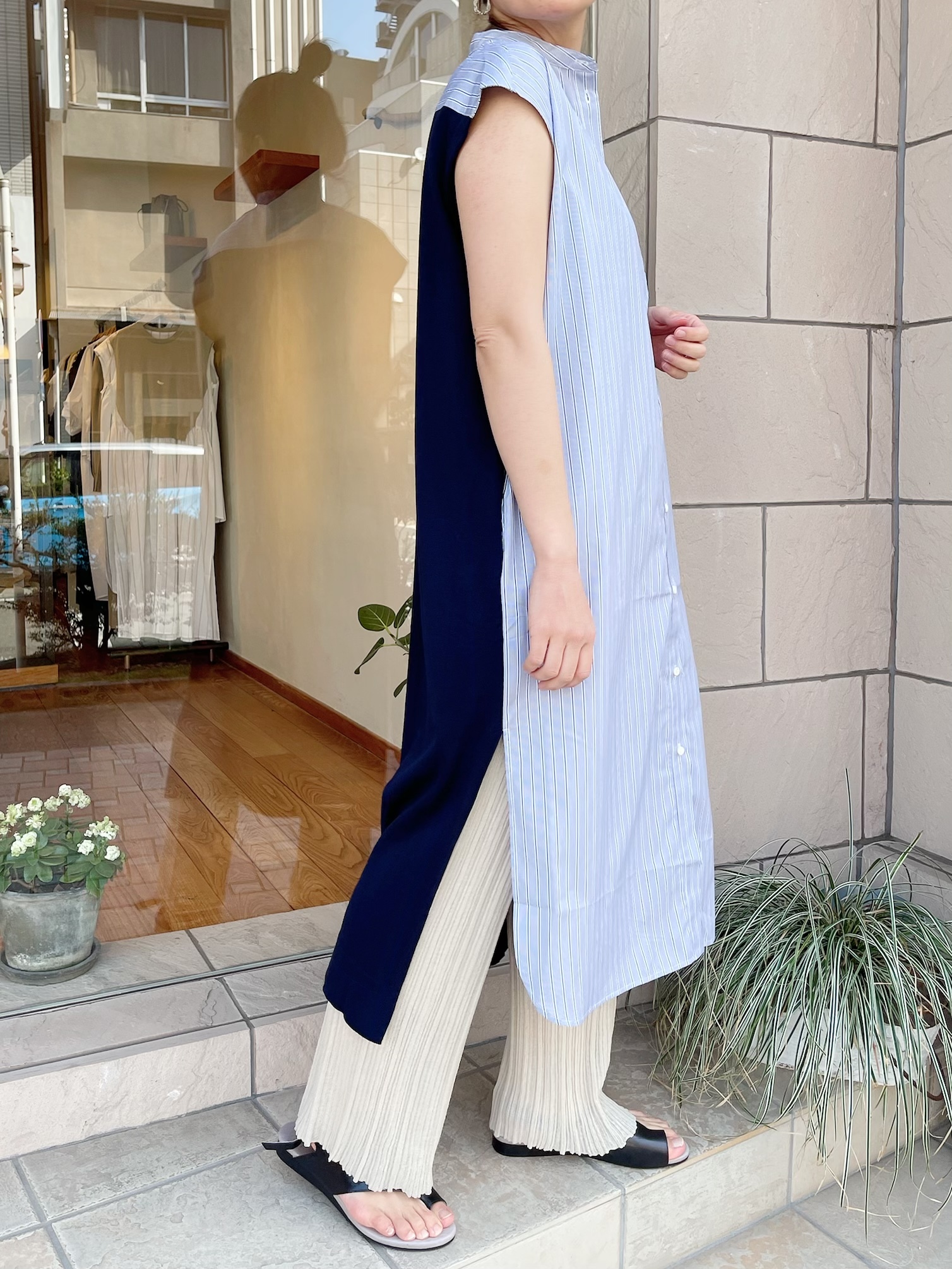 Adawas シャツ ニットワンピース Anouk