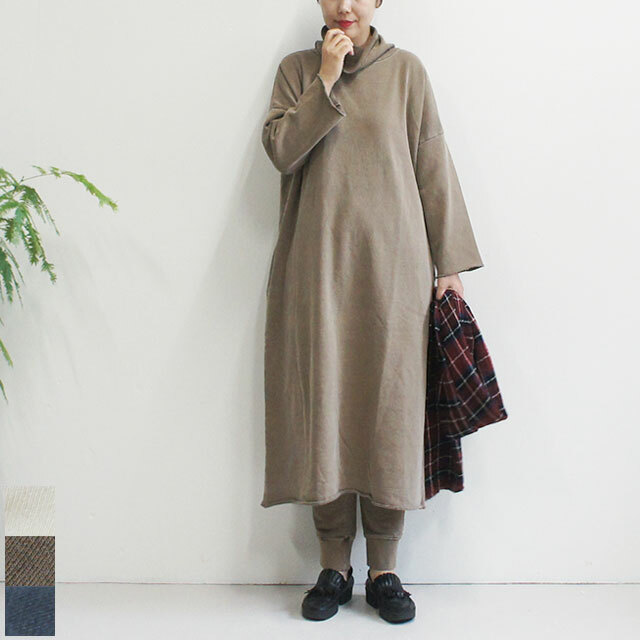 Ichi イチ 裏毛ピグメントタートルワンピース 品番 Es Life エスライフ