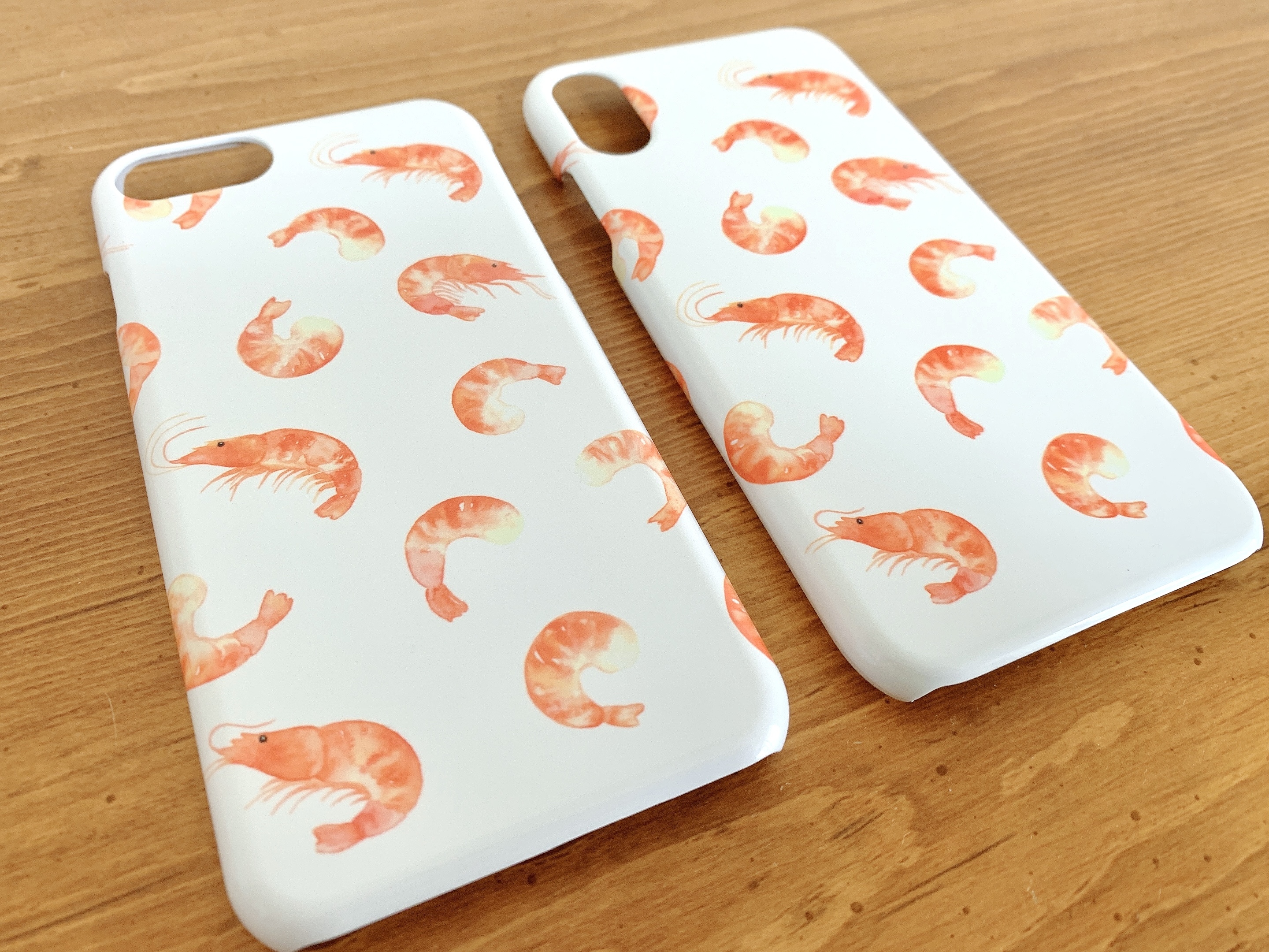 えび柄iphoneケース Iphone 8 7 Se 第2世代 Iphone X Xs Iphone11 Iphone11pro さとろくのおみせ