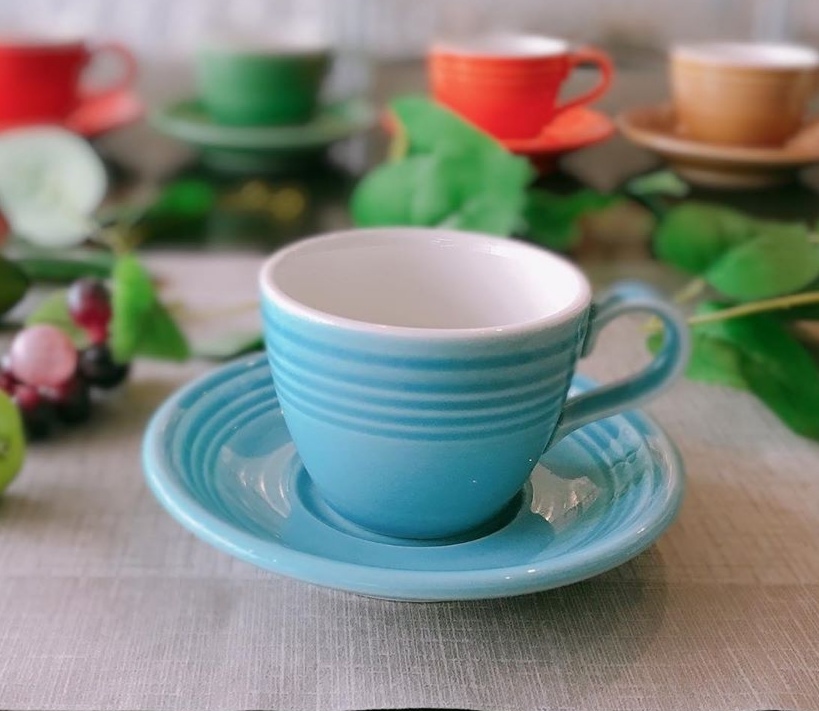 オービット コーヒーカップ ソーサー 7色 カフェ食器 おしゃれな食器 業務用食器 食器のほっこり屋
