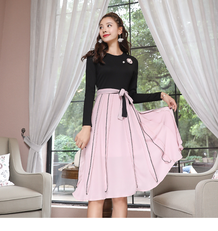 ふわふわ系必見 ラウンドカラーワンピース Pure Fragrance Style