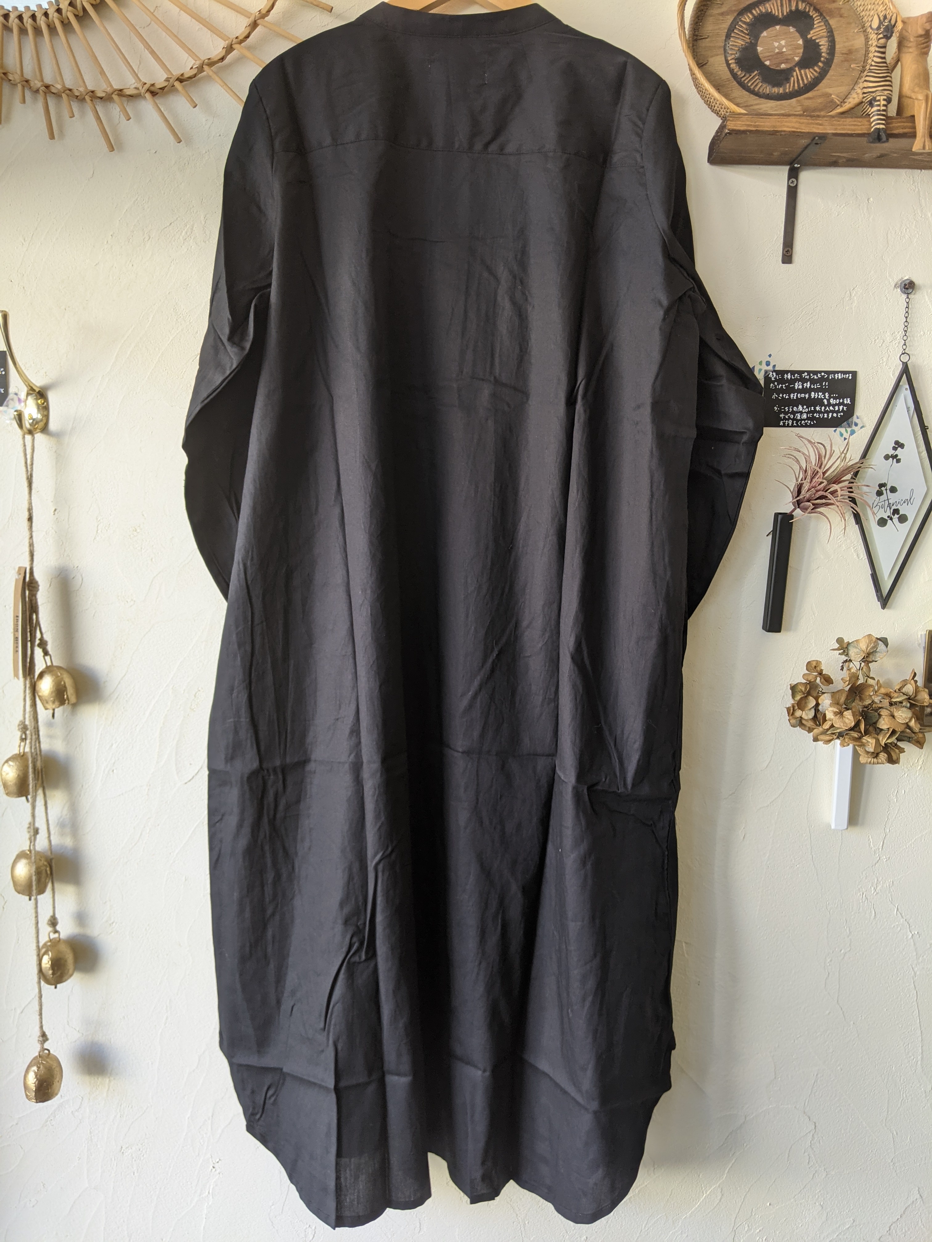 ソルテカフ Sorte Cuff オックスドレスシャツワンピース ブラック Select By Tane