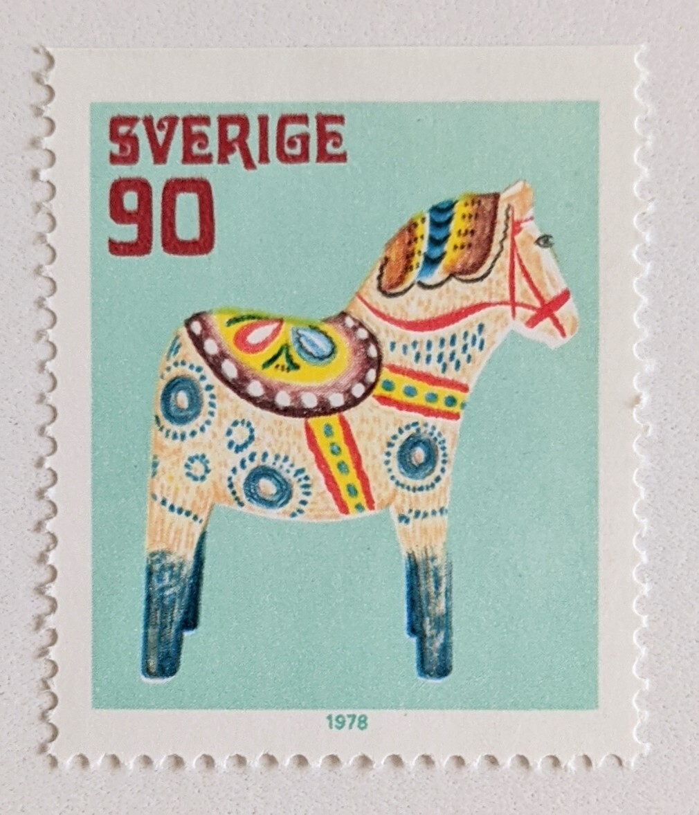 ダーラナホース スウェーデン 1978 Stempel 旅する切手