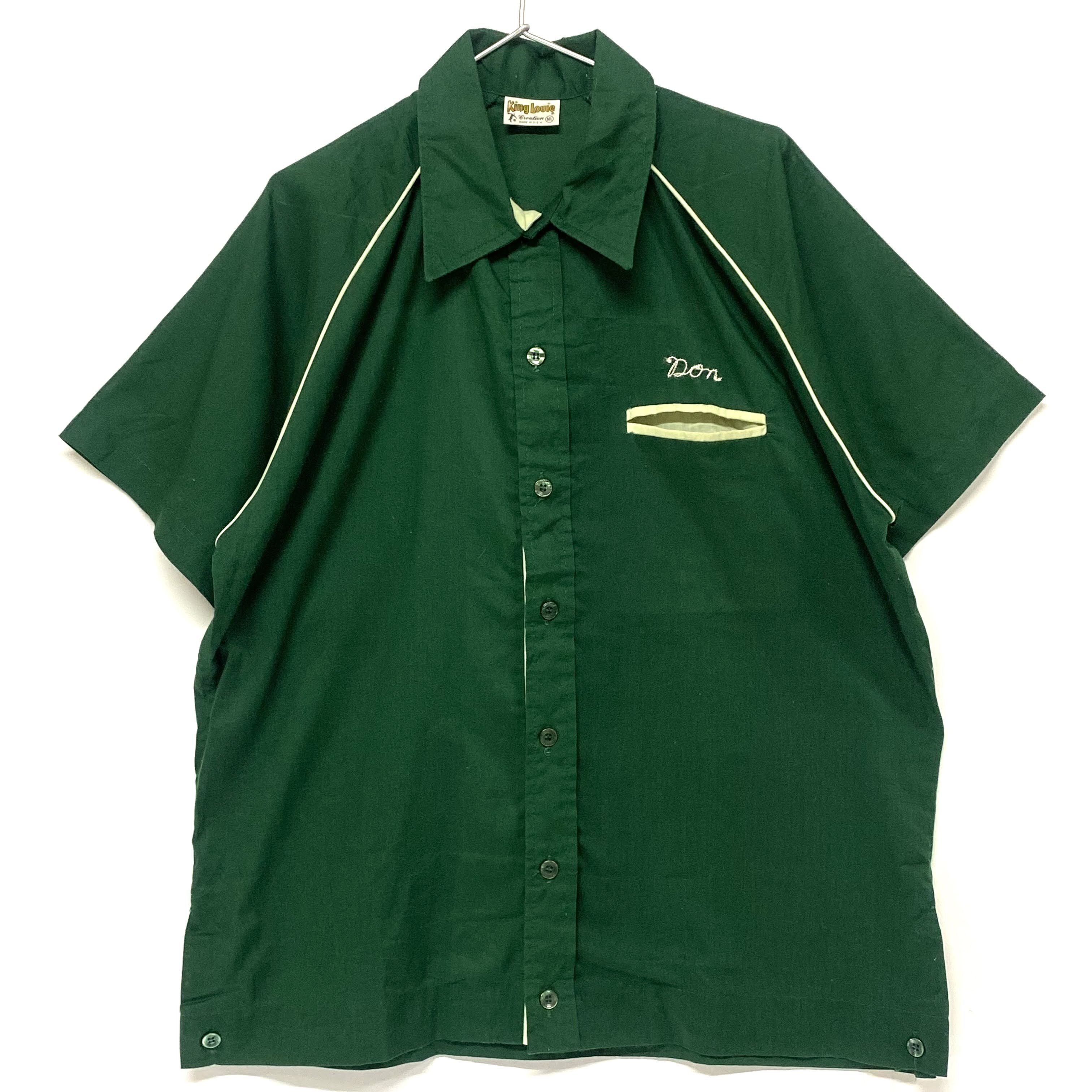 70年代 Usa製 King Louie キングルイ ボーリングシャツ ボウリングシャツ メンズml ヴィンテージ 半袖シャツ Vtg All15 Cave 古着屋 公式 古着通販サイト