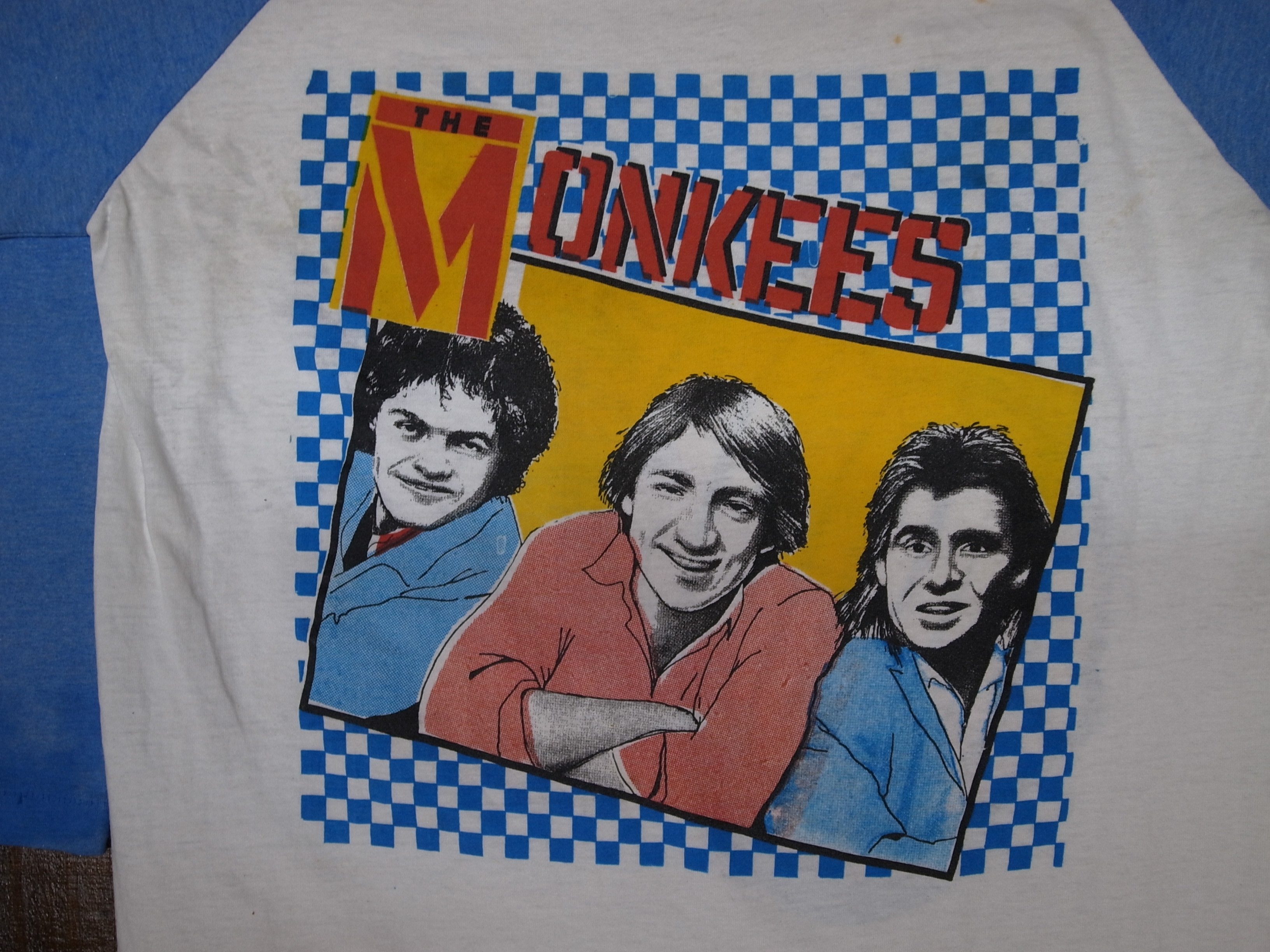 80 S The Monkees ザ モンキーズ 1986 Concert Tour 七分袖 Rock T Shirts ラグラン ヴィンテージ古着 アンティーク商品取扱い Black Smith ブラックスミス スペシャルビンテージ Vintage