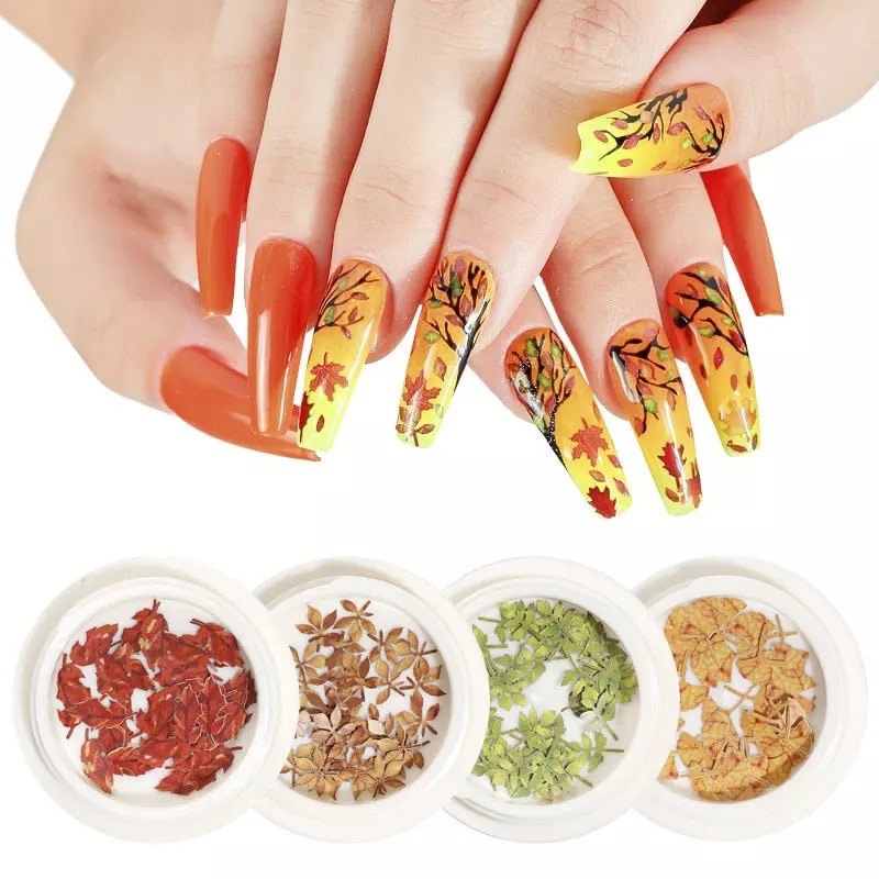 秋ネイル 秋 Nail パーツ ネイル用品 デコレーション Glitter Coco